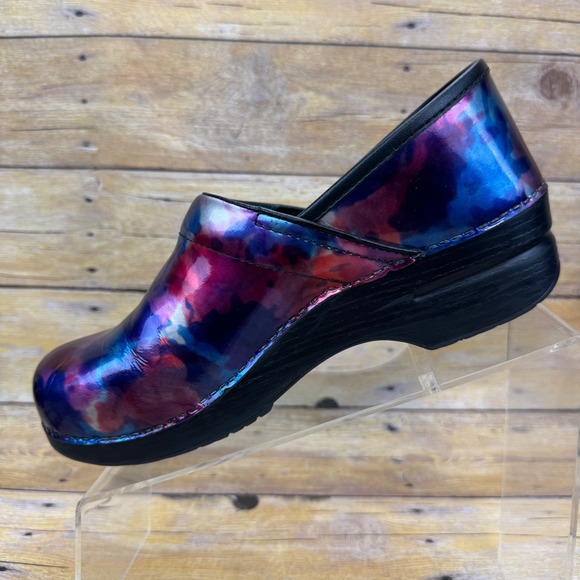 Dansko Clogs Womens 40 EU (9.5-10) Multicolor Leather Professional Nursing Y2K - Picture 3 of 16